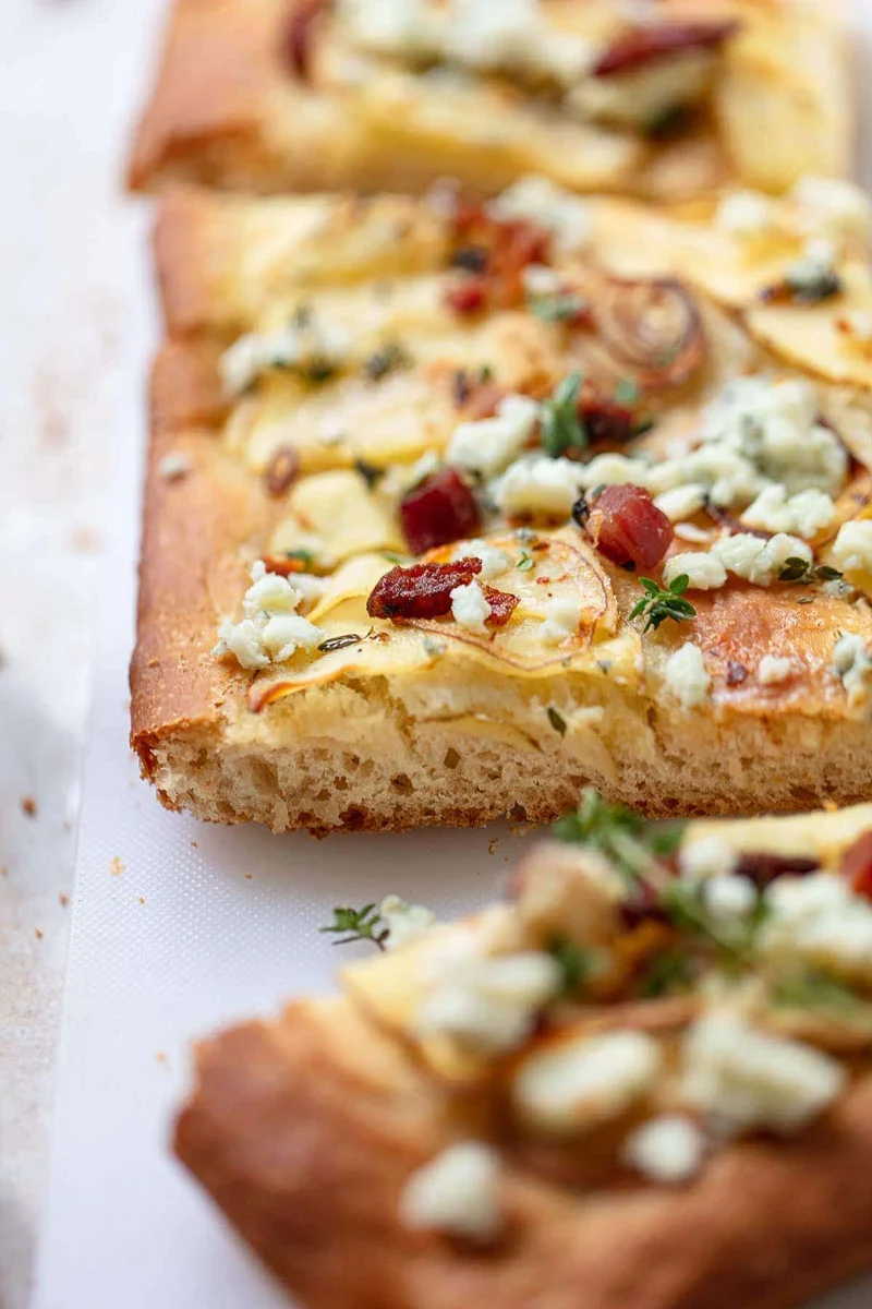 Potato Focaccia with Pancetta and Blue Cheese