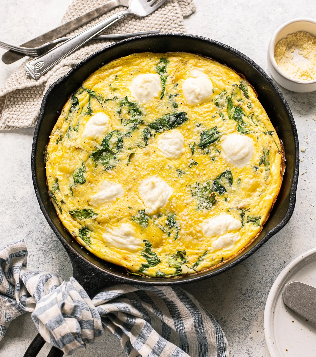 Italian Potato Frittata with Ricotta