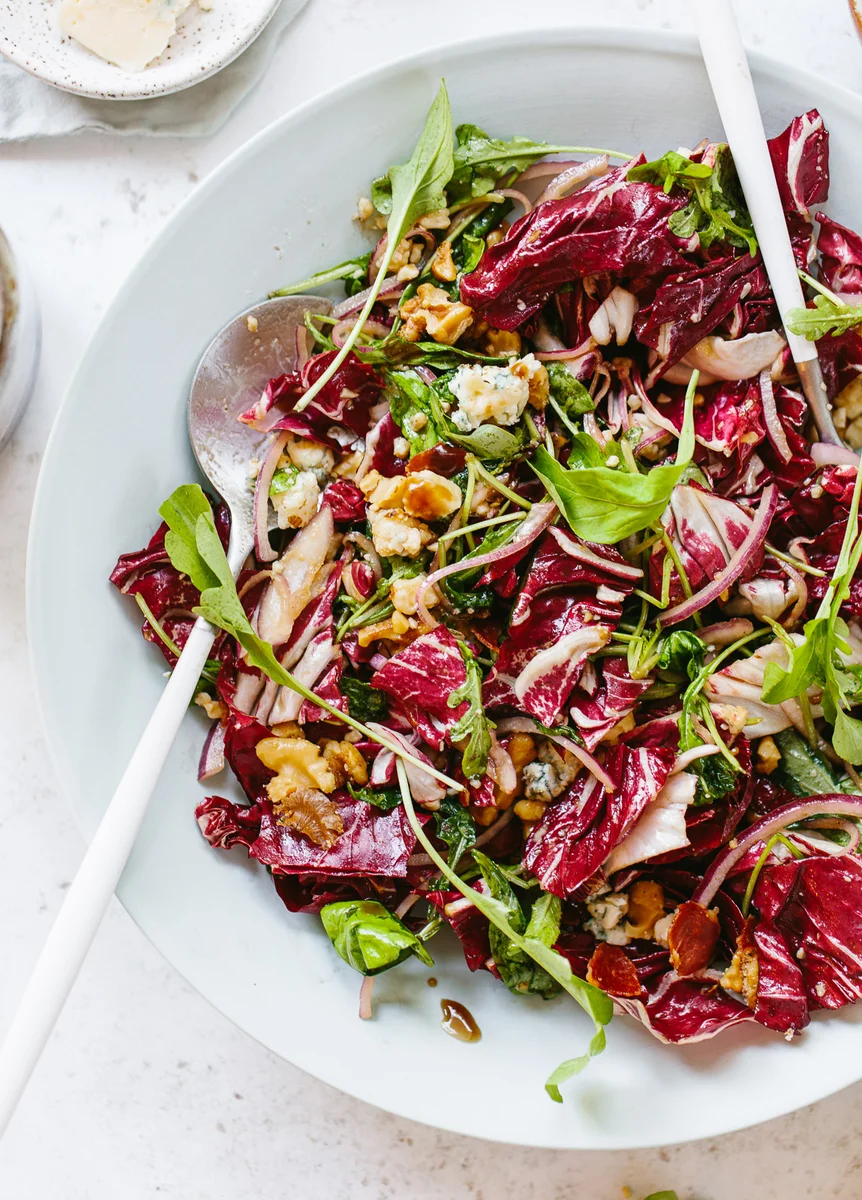 Radicchio Salad with Blue Cheese and Walnuts