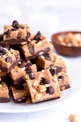 Fudge de chocolate y mantequilla de cacahuete
