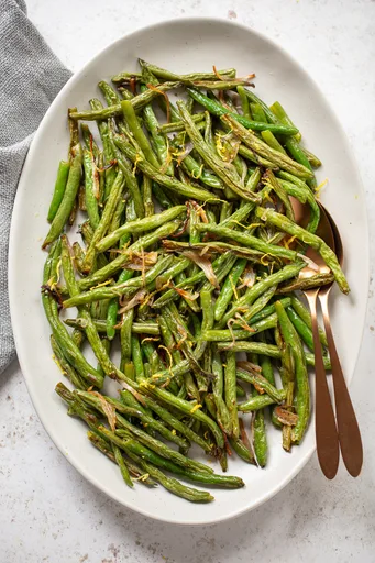 Roasted Green Beans with Shallots
