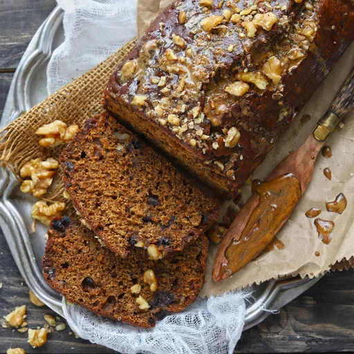 Eggless Date Nut Bread Recipe