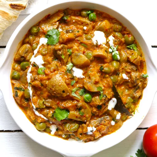 Matar Mushroom Masala Recipe