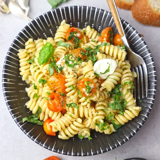 Receta de Pasta Fusilli Caprese