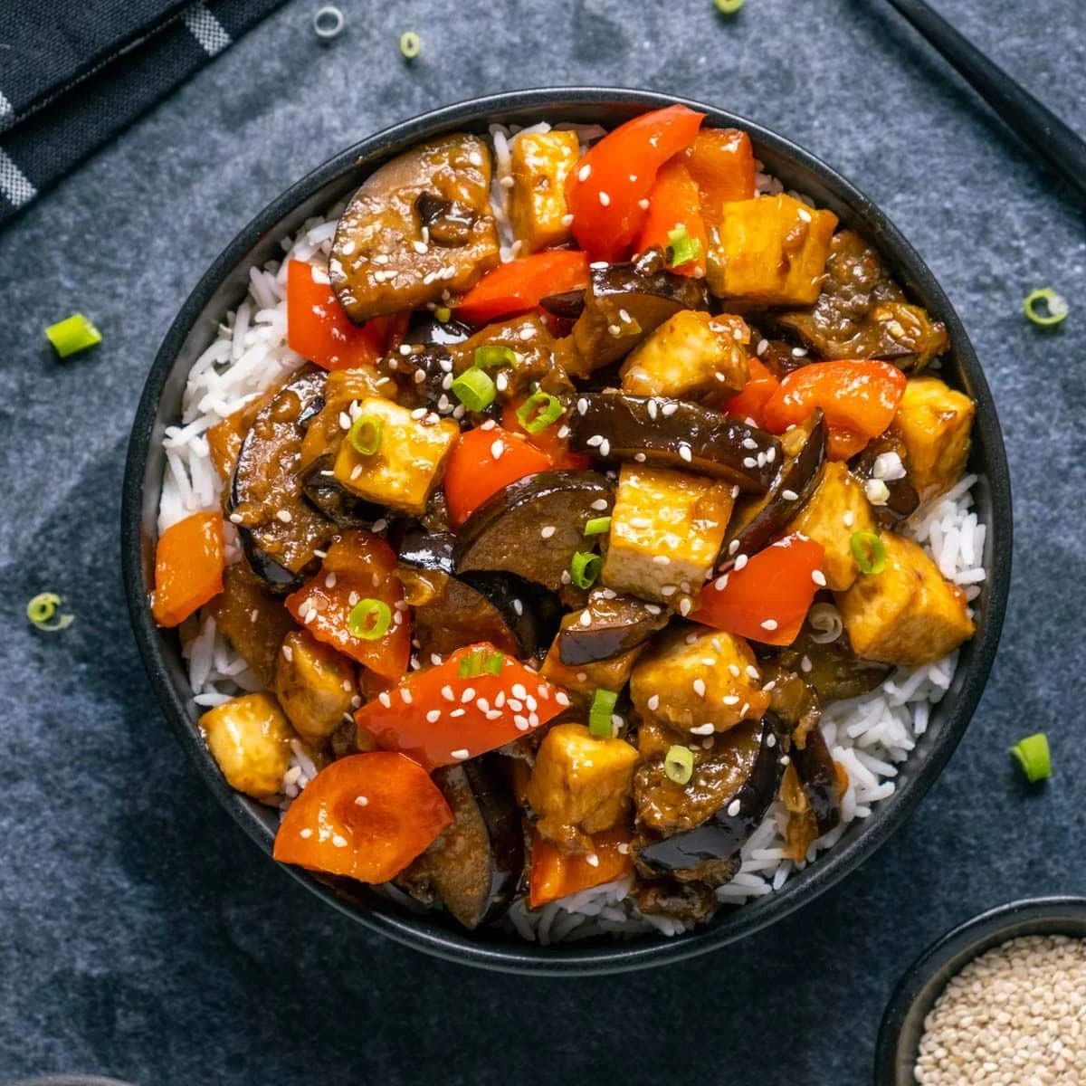 Eggplant Tofu Stir Fry
