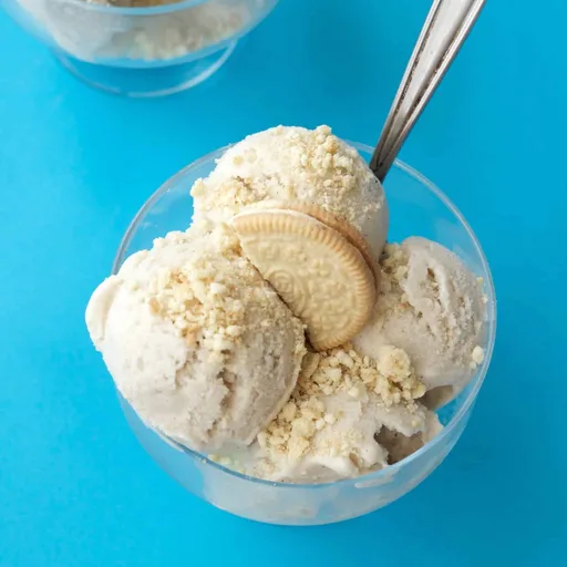 Helado de vainilla vegano