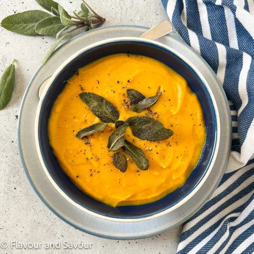 Butternut Squash Soup with Ginger and Orange