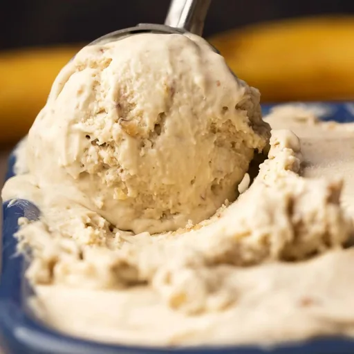 Helado vegano de plátano