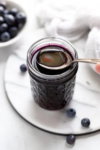 10-Minute Blueberry Simple Syrup