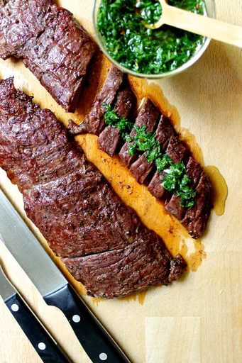 Churrasco con chimichurri