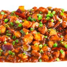 Lightened-Up Indo-Chinese Chili Chicken