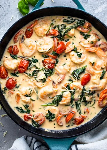 Creamy Tuscan Shrimp (Keto friendly)