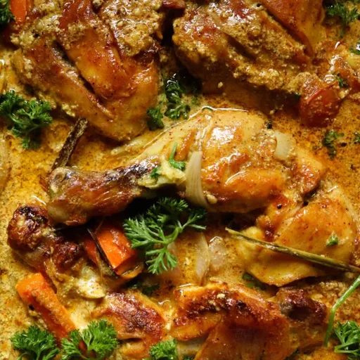 Pollo al horno con hierba luisa