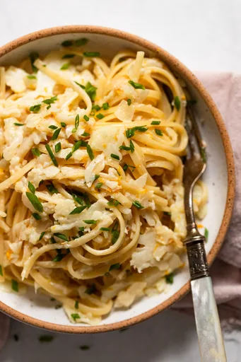 30-Minute Creamy Cauliflower and Orange Pasta
