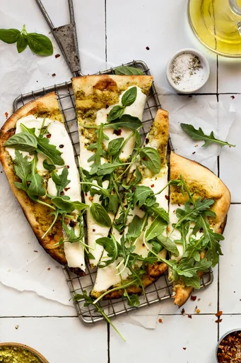 Citrus Pesto Flatbread Pizza