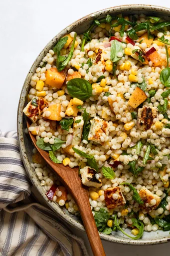 Bright & Fresh Summer Couscous and Halloumi Salad
