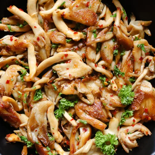 Garlic butter oyster mushroom