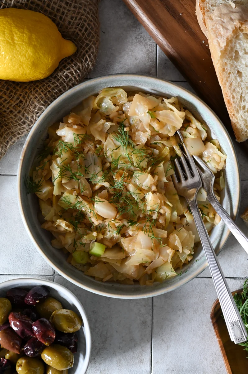 Lahanorizo, Greek cabbage and rice recipe
