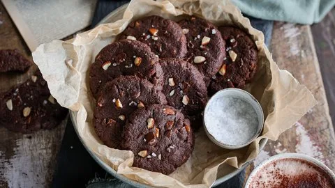 Almond Brownie Cookies