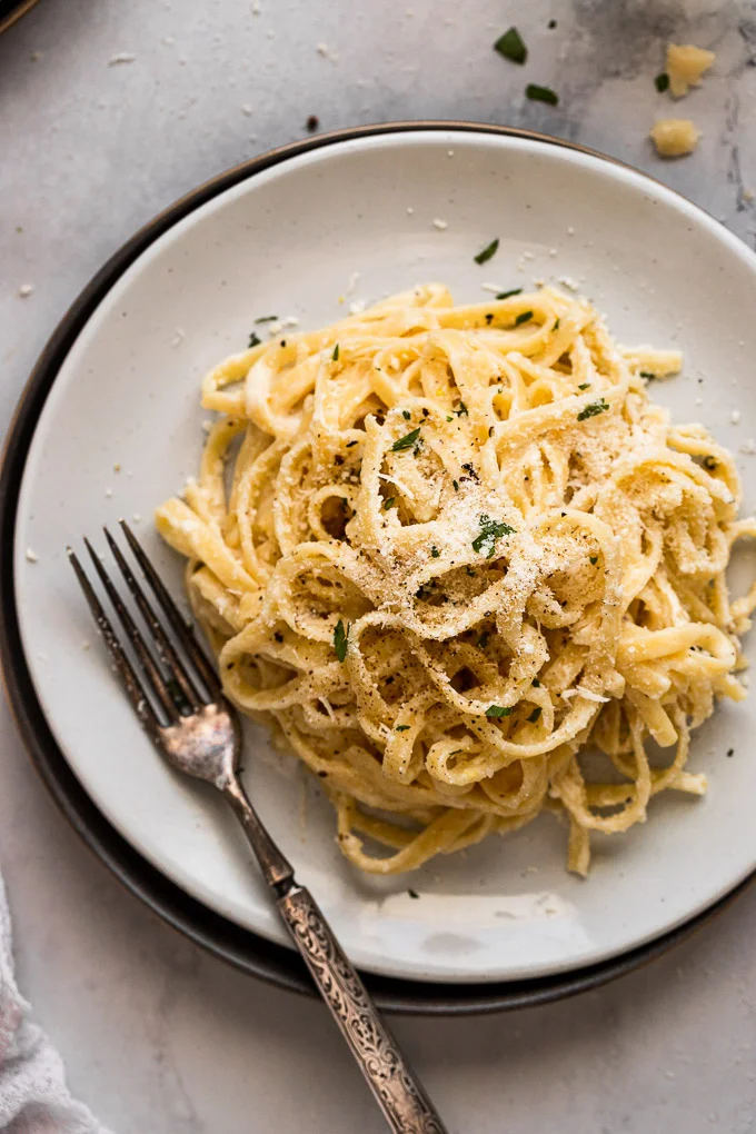 Fettuccine Alfredo for Two