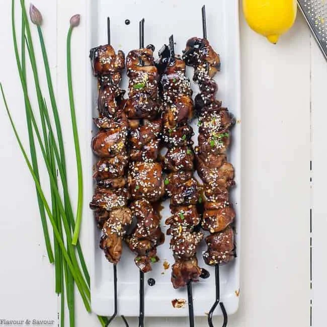 Easy Japanese Chicken Yakitori Skewers
