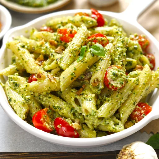 Receta de pasta al pesto de albahaca