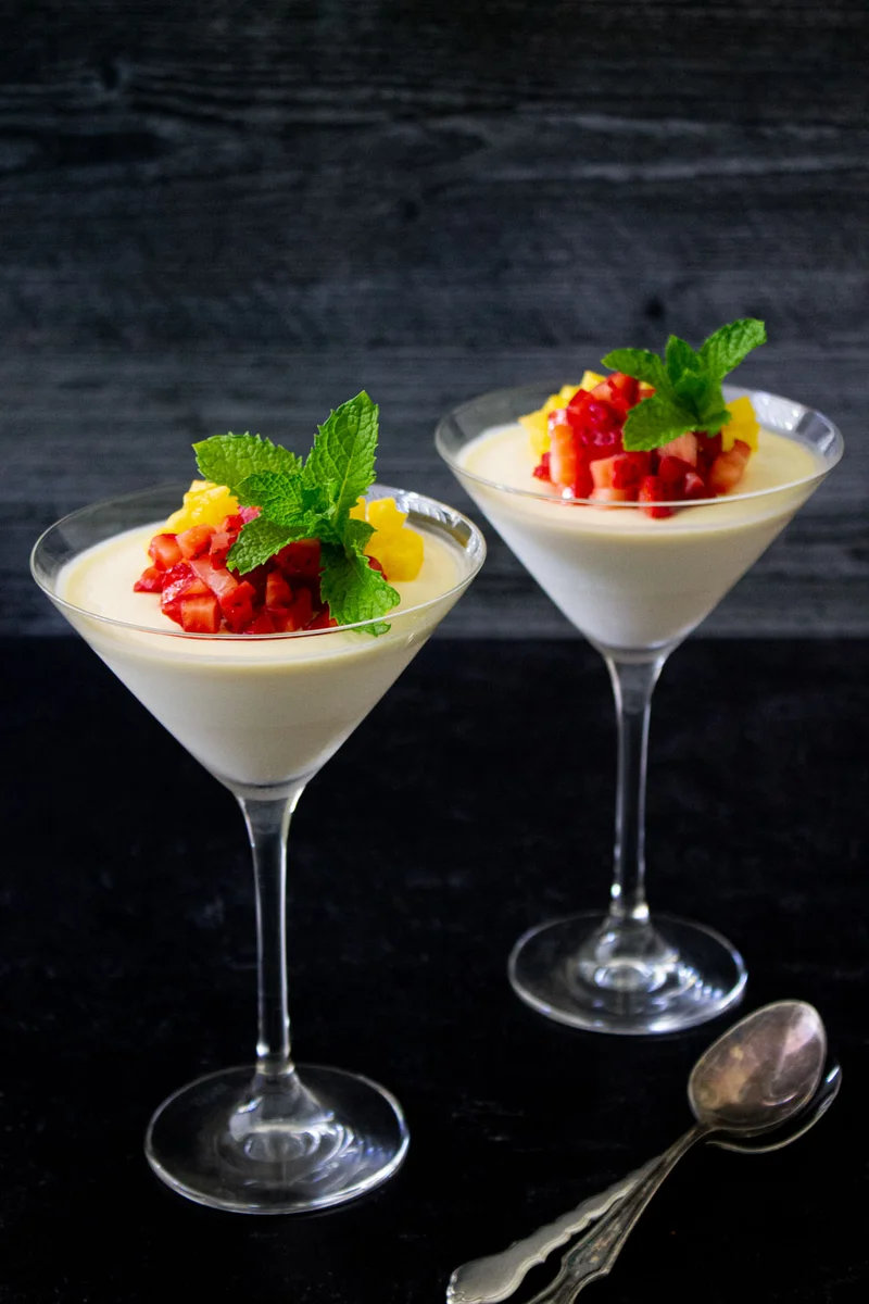 Panna cotta sin azúcar