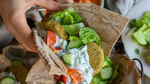 Green Pea Falafel