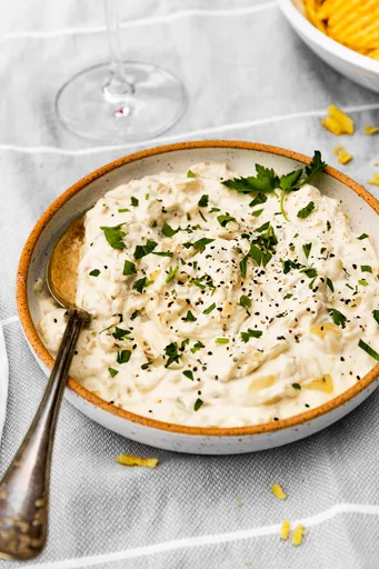 Sour Cream and Onion Dip with Grilled Onions