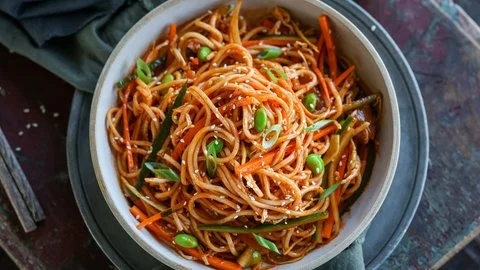 Bibim Guksu - Spicy Korean Noodle Salad