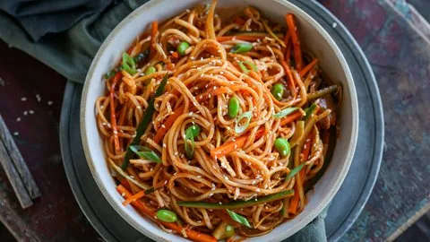 Bibim Guksu - Spicy Korean Noodle Salad