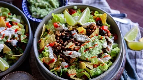 Lentil Taco Salad