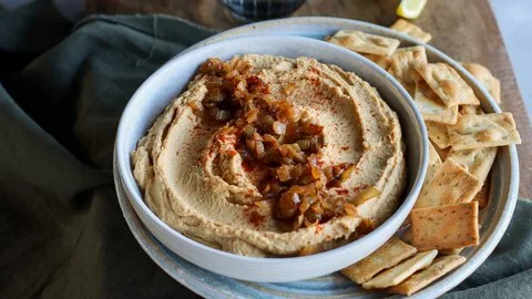 Caramelized Onion & Balsamic Hummus