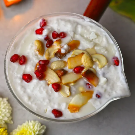 Receta de kheer de arroz y coco