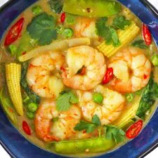 Thai Green Curry Shrimp - Lightened Up