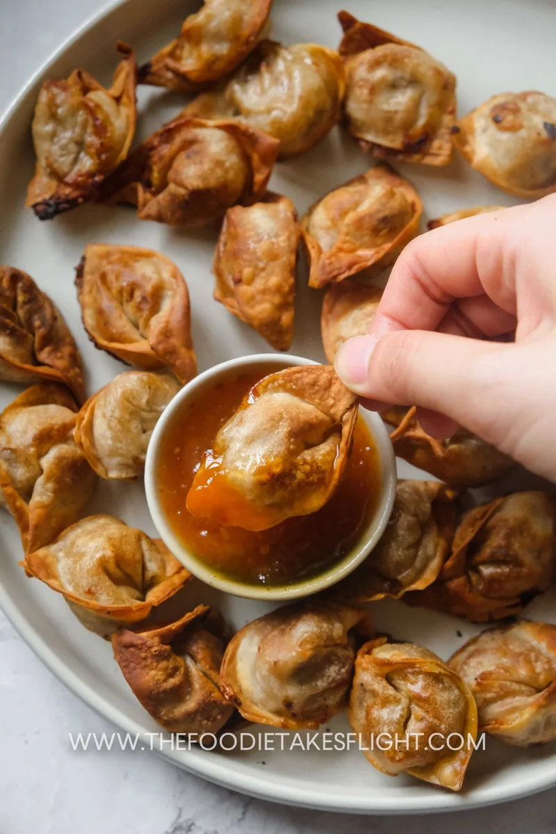 Air-Fried Wontons (Vegan)