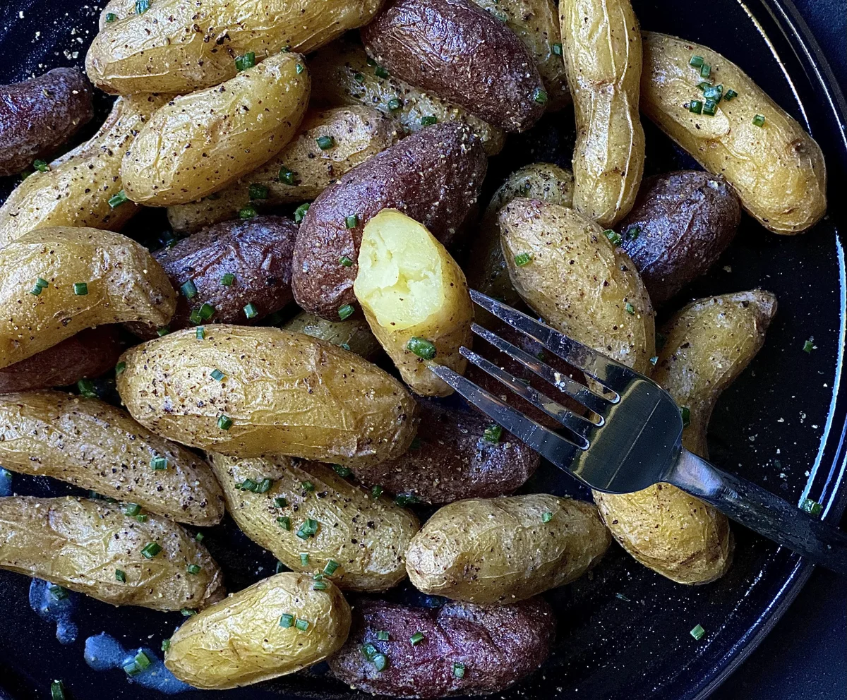 Brine Boiled Fingerling Potatoes