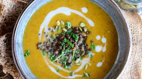 Coconut Curry Roasted Squash Soup