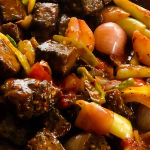 deviled fish(Sri Lankan, spicy chili fish stir-fry)