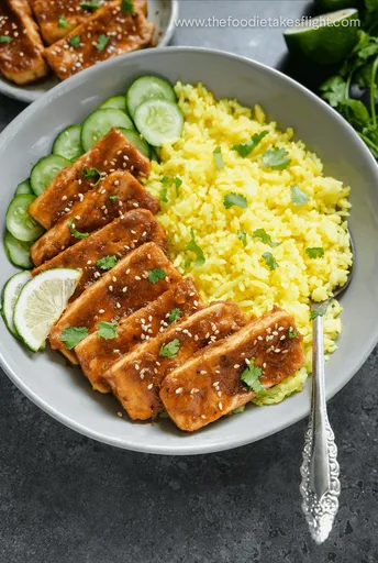 Baked Peanut Butter & Lime Tofu