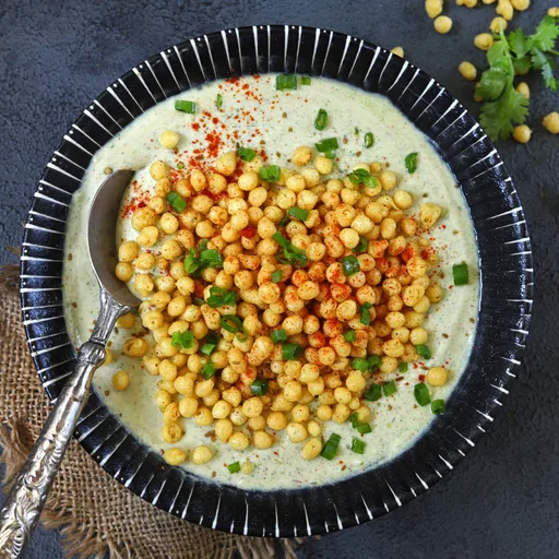 Green Boondi Raita Recipe