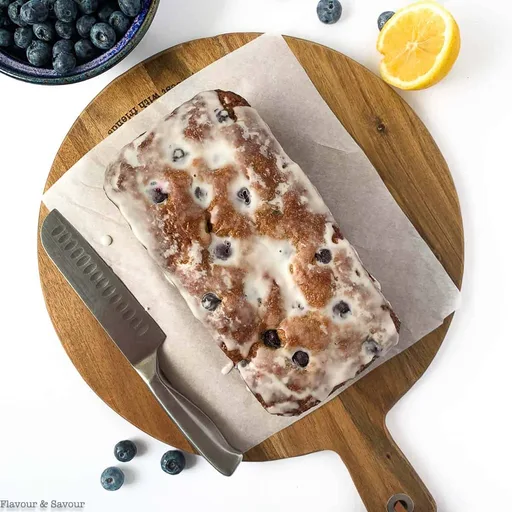 Pan de plátano y arándanos con harina de almendras