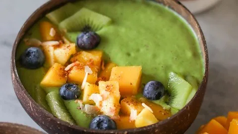 Batido de mango y espinacas