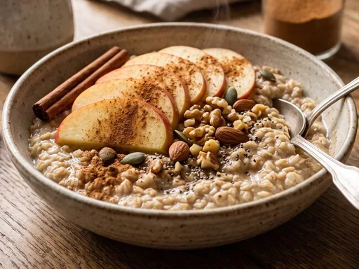 Cómo hacer avena con manzana y canela en 5 minutos: un desayuno rápido, fácil y lleno de sabor