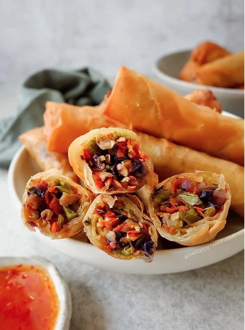 Crispy Vegetable & Mushroom Spring Rolls