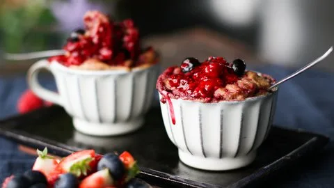Peanut Butter & Jelly Mug Cake