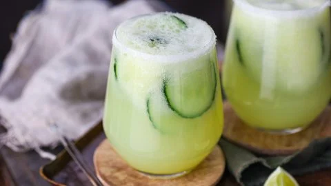 Refreshing Melon Cucumber Soda