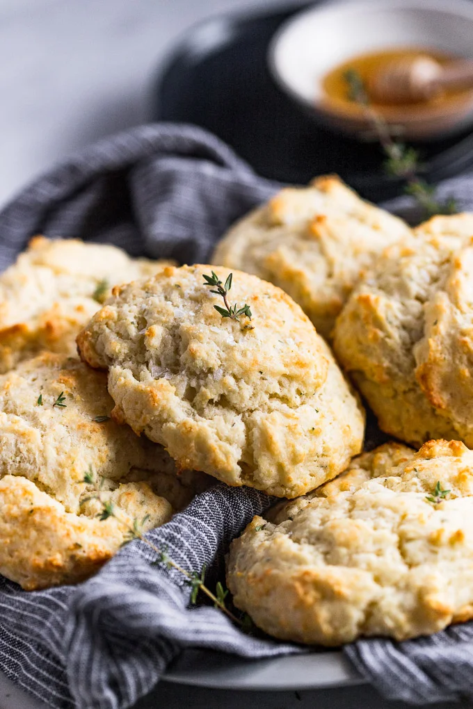 30-Minute Easy Drop Biscuits with Thyme and Parmesan