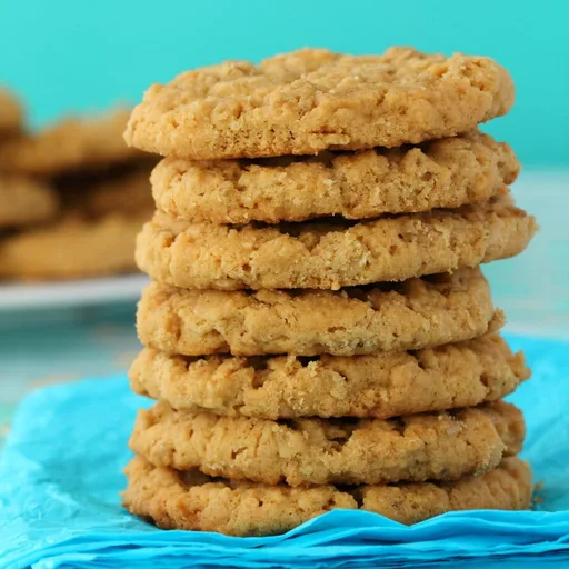 Vegan Peanut Butter Oatmeal Cookies
