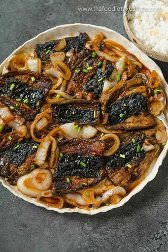 Eggplant “Bangus” Steak (Vegan Filipino “Milkfish” Steak)